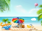 Play Summer Beach Slide Game on FOG.COM